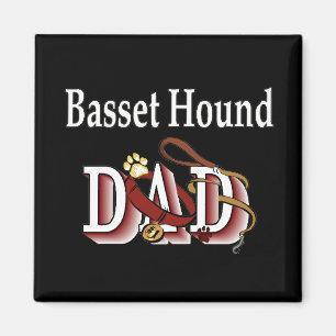 basset hound dad Magnet