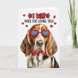 Basset Hound dat ik gemaakt was omdat ik je Valent Feestdagen Kaart