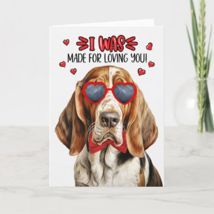 Basset Hound dat ik gemaakt was omdat ik je Valent Feestdagen Kaart