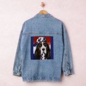 Basset Hound Denim Jacket (Hangar)
