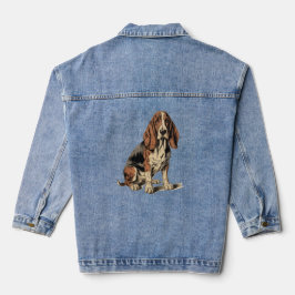 Basset Hound Denim Jacket