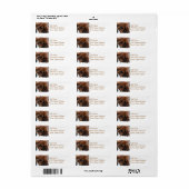 Basset Hound Design Mailing Label (Full Sheet)