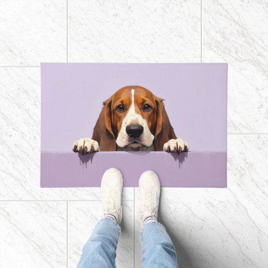 Basset Hound deurmat Kunst (Binnen)