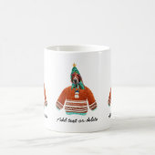 Basset Hound die het Ugly Sweater Xmas Hondenliefh Koffiemok (Center)