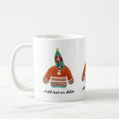 Basset Hound die het Ugly Sweater Xmas Hondenliefh Koffiemok (Links)