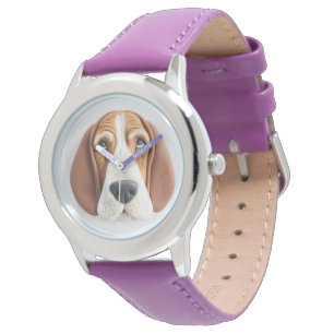 Basset Hound Dog 3D geïnspireerd Horloge