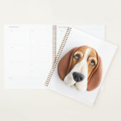 Basset Hound Dog 3D geïnspireerd Planner (Display)