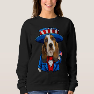Basset Hound Dog 4 juli Amerikaanse hond Trui