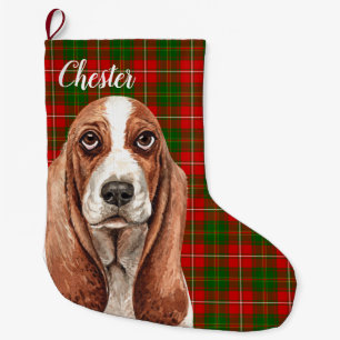 Basset Hound Dog - Aangepast Grote Kerstsok