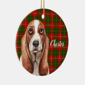 Basset Hound Dog - Aangepast Keramisch Ornament (Rechts)