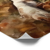 Basset Hound Dog Art Print Poster (Hoek)