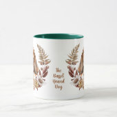 Basset Hound Dog Autumn Wreath Mok (Midden)