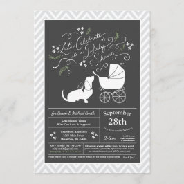 Basset Hound Dog Baby shower genderneutraal Kaart