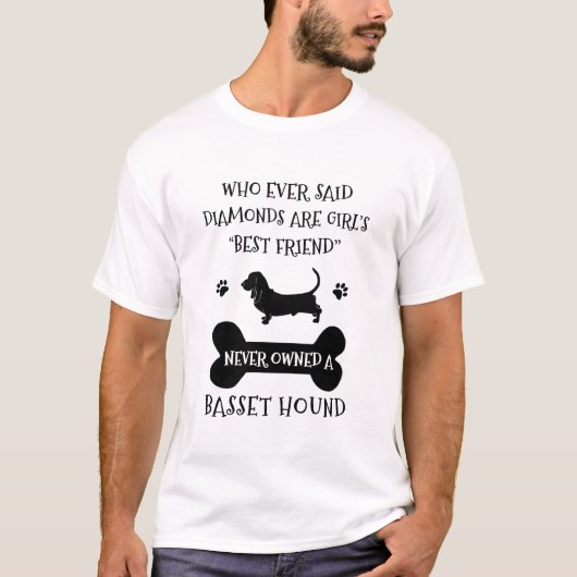 Basset Hound Dog Best Friend T-shirt (Voorkant)