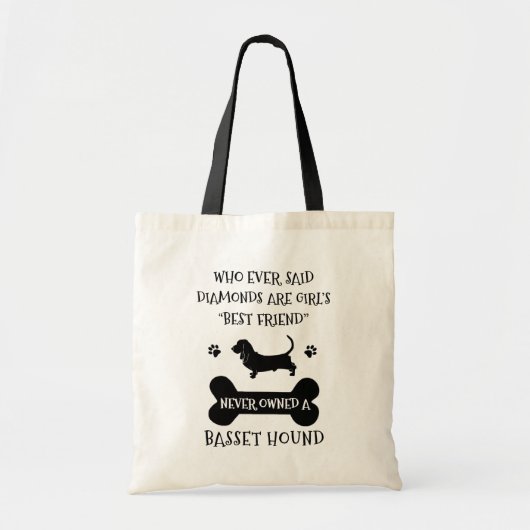 Basset Hound Dog Best Friend Tote Bag (Voorkant)