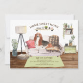 Basset Hound Dog Bewegende Aankondiging (Voorkant)