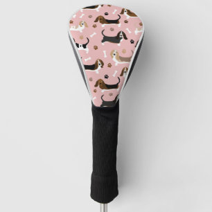 Basset Hound Dog Botten en Paws Golfheadcover