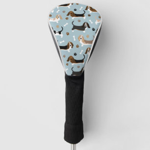 Basset Hound Dog Botten en Paws Golfheadcover