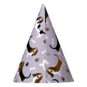 Basset Hound Dog Botten en Paws Party Pet Feesthoedjes (Achterkant)