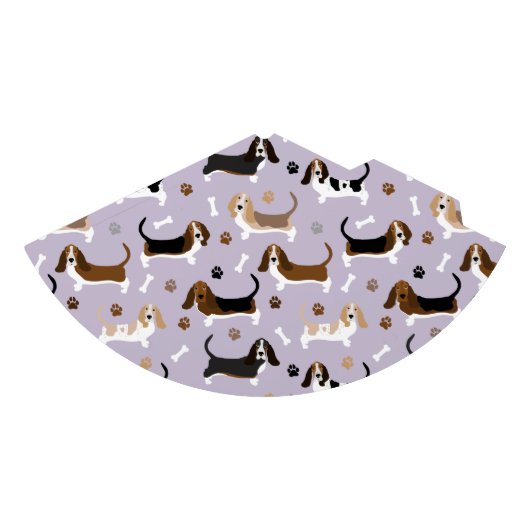 Basset Hound Dog Botten en Paws Party Pet Feesthoedjes (Voorkant)