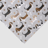 Basset Hound Dog Botten en Paws Tissuepapier (Detail)