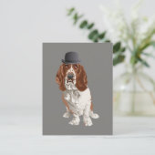 Basset Hound Dog Briefkaart (Staand voorkant)