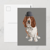 Basset Hound Dog Briefkaart (Voorkant / Achterkant)