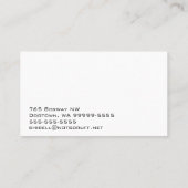 Basset Hound Dog Business Visitekaartje (Achterkant)