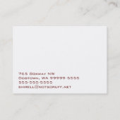 Basset Hound Dog Business Visitekaartje (Achterkant)