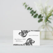 Basset Hound Dog Business Visitekaartje (Staand voorkant)