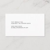 Basset Hound Dog Business Visitekaartje (Achterkant)