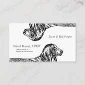 Basset Hound Dog Business Visitekaartje (Voorkant)