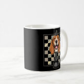 Basset Hound Dog Chess Koffiemok (Voorkant rechts)