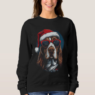 Basset Hound Dog Christmas Graphic T - shirts voor