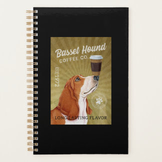 Basset Hound Dog Coffee Planner