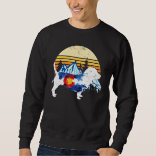 Basset Hound Dog Colorado Vlag Sunset Retre Trui