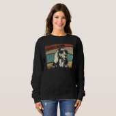 Basset Hound Dog Cool Simple Retro Style Trui (Voorkant volledig)