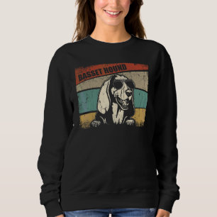 Basset Hound Dog Cool Simple Retro Style Trui
