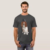 Basset Hound Dog Dad Mannen T-Shirt (Voorkant volledig)