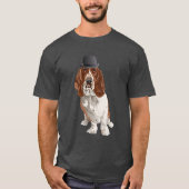 Basset Hound Dog Dad Mannen T-Shirt (Voorkant)