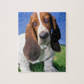Basset Hound Dog Design Legpuzzel (Verticaal)