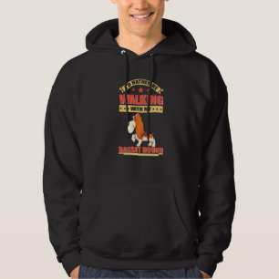 Basset Hound Dog Eigenaar die met mijn huis loopt Hoodie