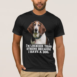Basset Hound Dog Eigenaar Ik ben Luckier dan ander T-shirt