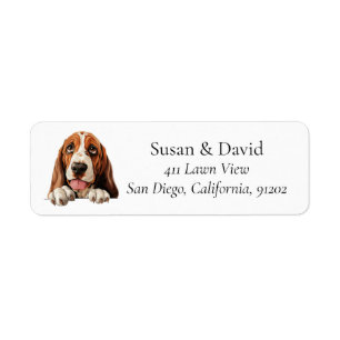 Basset Hound Dog Etiket