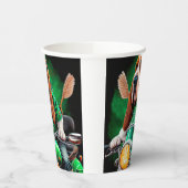 Basset Hound Dog fiets St. Patrick's Day Papieren Bekers (Links)