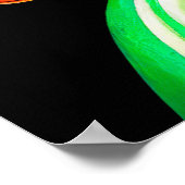 Basset Hound Dog fiets St. Patrick's Day Poster (Hoek)