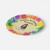 Basset Hound Dog Fun Art Birthday Party Papieren Bordje (Gekanteld)