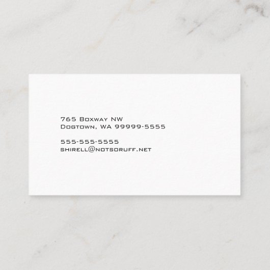 Basset Hound Dog getextureerde look Visitekaartje (Achterkant)