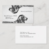 Basset Hound Dog getextureerde look Visitekaartje (Voorkant / Achterkant)
