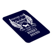 Basset hound dog guardian angel magneet (Rechterzijde)